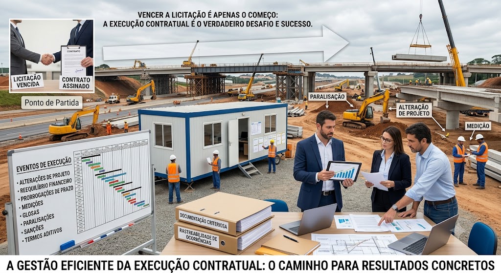 Vencer uma licitação garante o contrato, mas isso é apenas o começo. É a gestão eficiente da execução contratual que transforma essa conquista em resultados concretos.